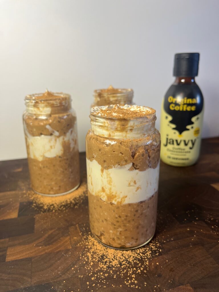 healthy tiramisu overnight oats 